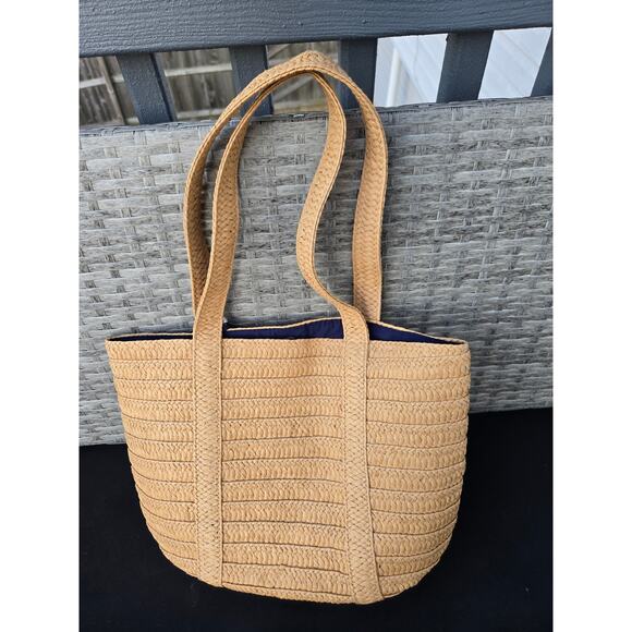 Draper James Everyday Straw Bag Scarf NWT - Picture 2 of 8